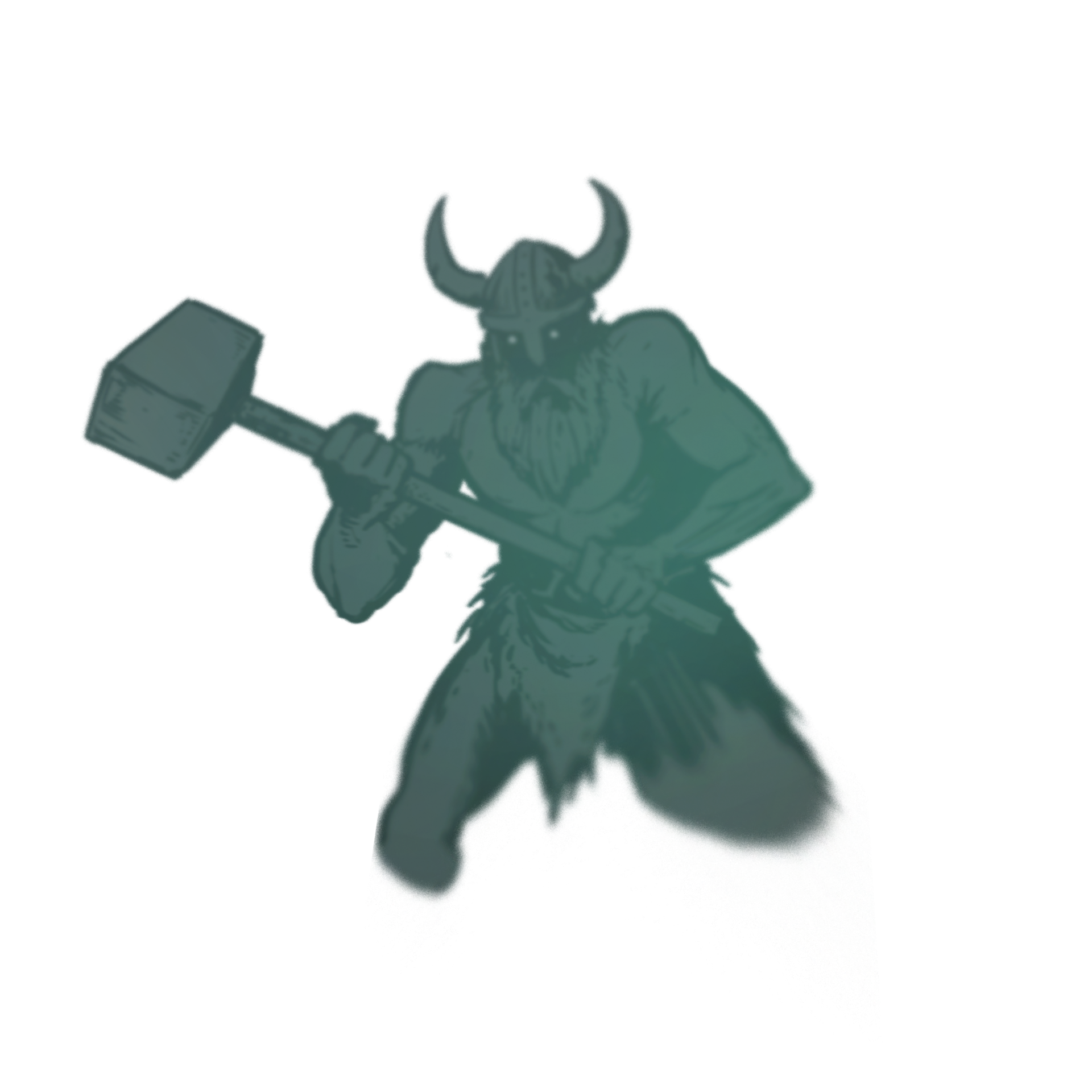 Ice giant character cutout