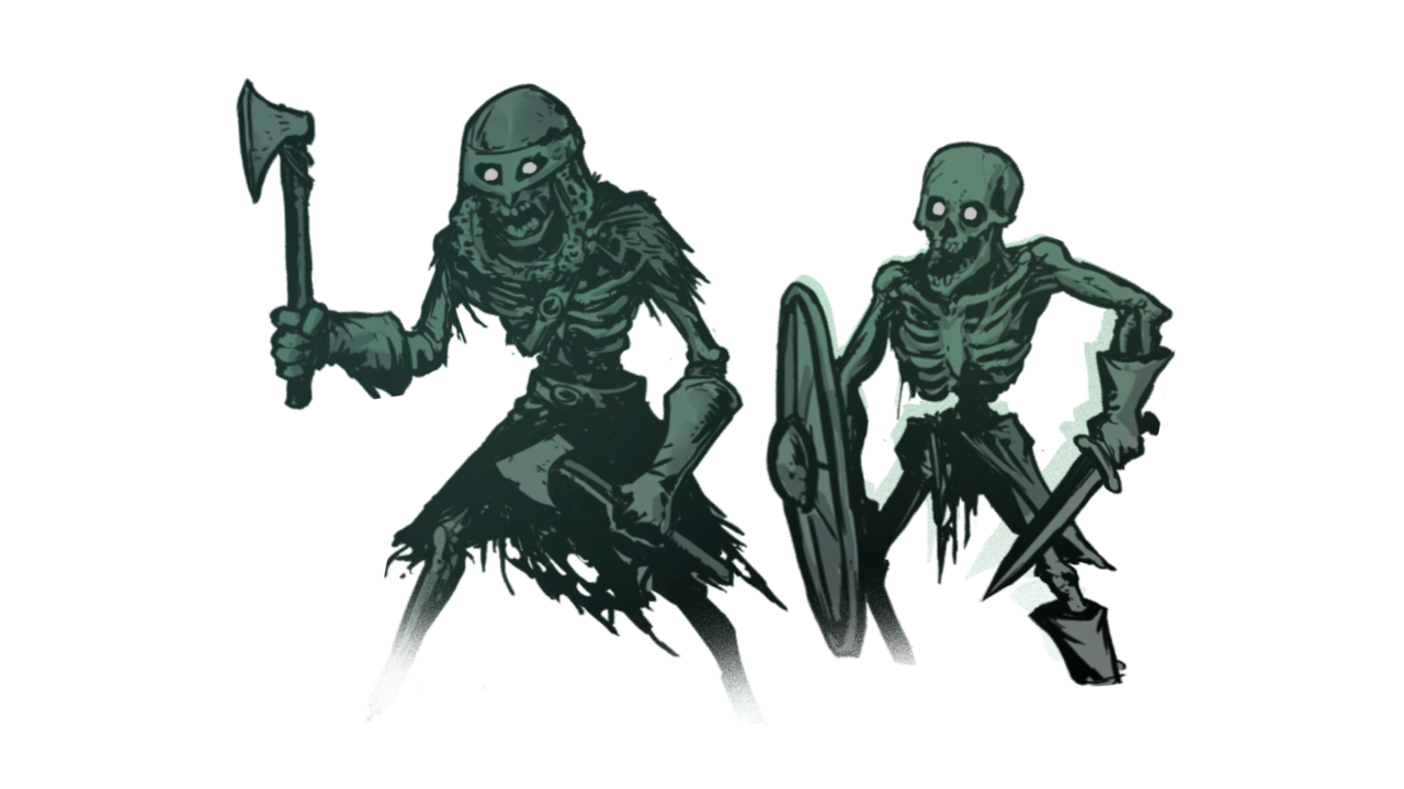 Skeletons cutout